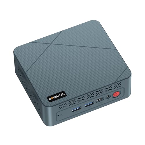BOSGAME Mini PC E2, Ryzen 5 3550H Mini Computer(4C/8T, Up to 3.7 Ghz) 16GB DDR4 RAM, 512GB PCIe NVMe SSD, Dual HDMI Desktop Mini PC, Wi-Fi 5 & Bluetooth 5.0