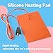 GLOXTED 2 Pcs Silicone Heater Pad for Car Engine Oil Pan/Tank Reservoir Container Metal Surface, 6
