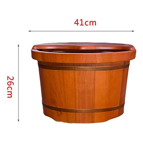 Spa de pies de madera de caucho para masaje miniatura 4