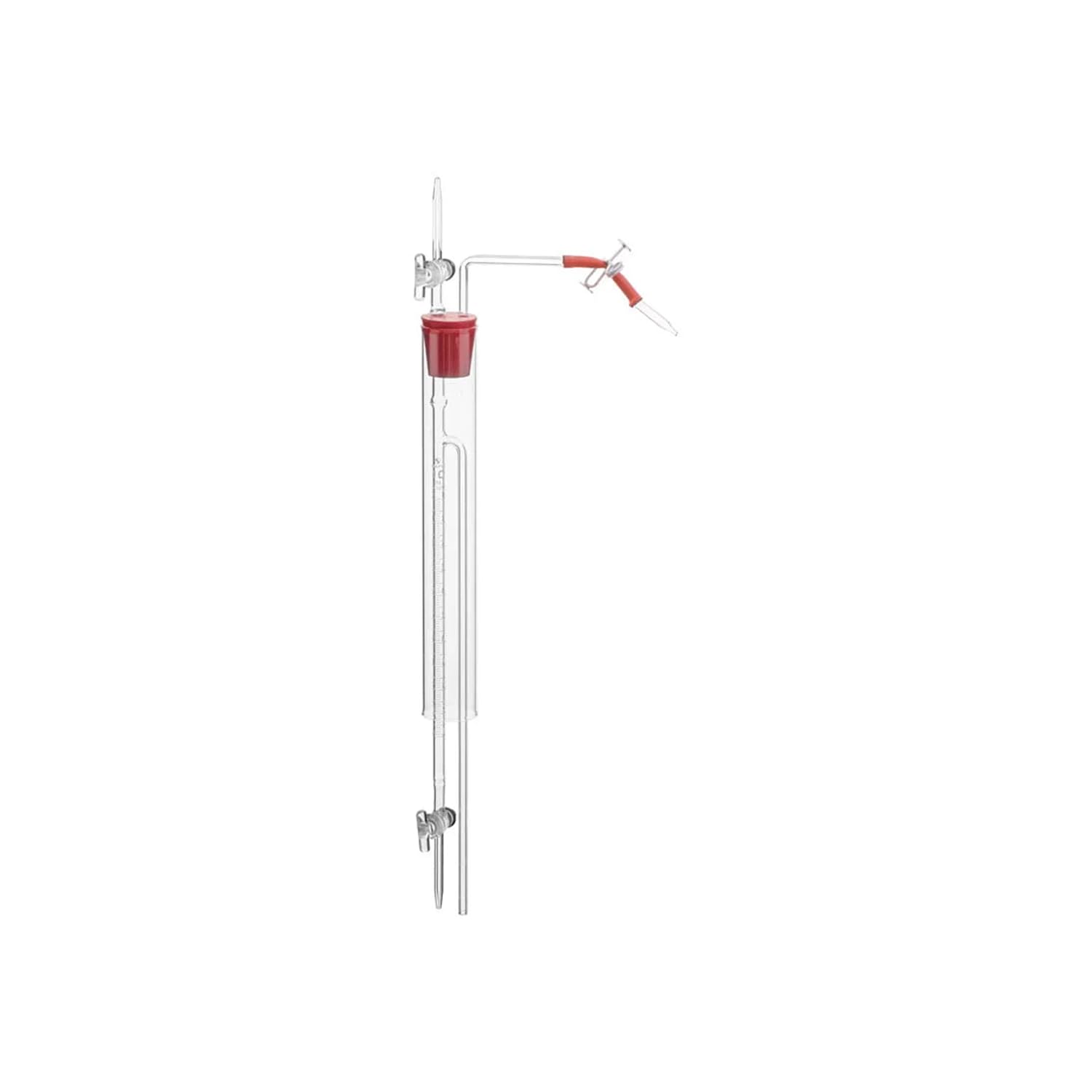 King Mariot Medical Equipments Charle’s Law Apparatus for Gas Expansion Coefficient Determination | Glass U-Tube with Graduated Stem | Rubber Bung with Inlet and Outlet Tubes | Glass Water Jacket