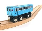 Munipals Wooden MP01-11BB NYC MTA Subway 7 Train Car World's Fair Express Bluebird R33WF