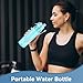 HERCHR Mist Water Bottle, 600ml Leak-Proof & Lightweight Sports Water Bottle BPA-Free Plastic 2-in-1 Mist & Sip for Cycling Fitness Camping Hiking Running Gym Outdoor (Blue)