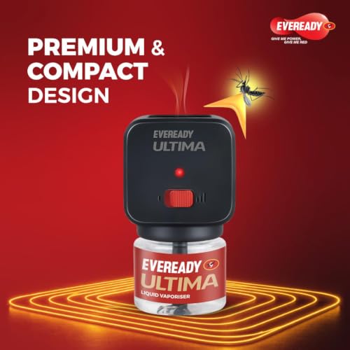 Image of Eveready Ultima Mosquito Repellent, Machine + 2 Refill Combi Pack, Dual Mode - Normal & High, Advanced Japanese Formula, 100% Protection from Dengue, Chikungunya & Malaria