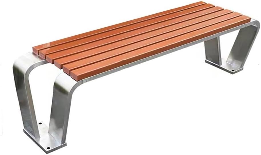bancas de Patio Exterior Irregular Outdoor Benches Stainless Steel Square Park Seats That can be Fixed to The Ground