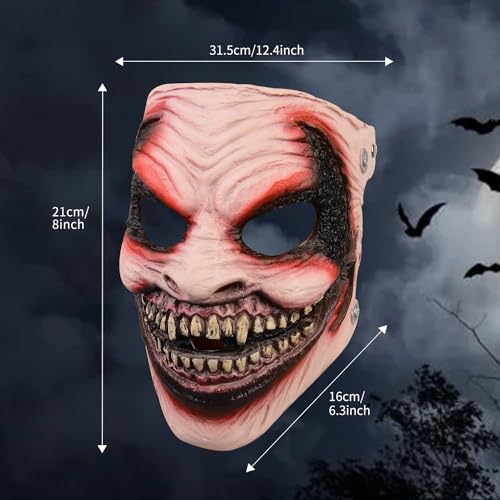 HugOutdoor Scary The Fiend Bray Wyatt Cosplay Mask Halloween Half Face Latex Mask Realistic Demon Halloween Costume Mask - Image 5
