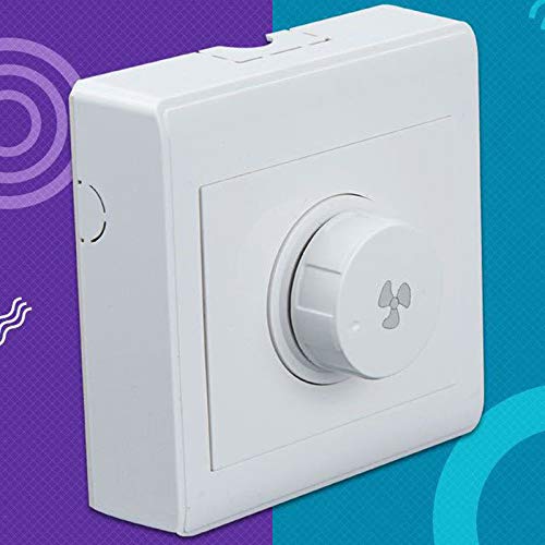 ganata lot de 2 ventilateurs de plafond régulateur de vitesse en continu interrupteur de vitesse du ventilateur monté sur chenille