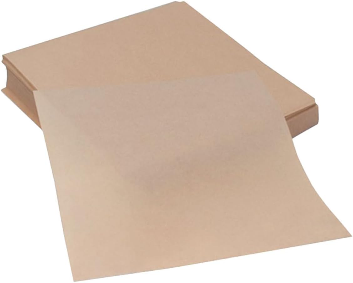 200pcs 20cm Square Thickened Baking Parchment Sheets Natural Unbleached Oven and Air Cooking Liners Oil-resistant Cooking Paper for Pizza Bbq Frying