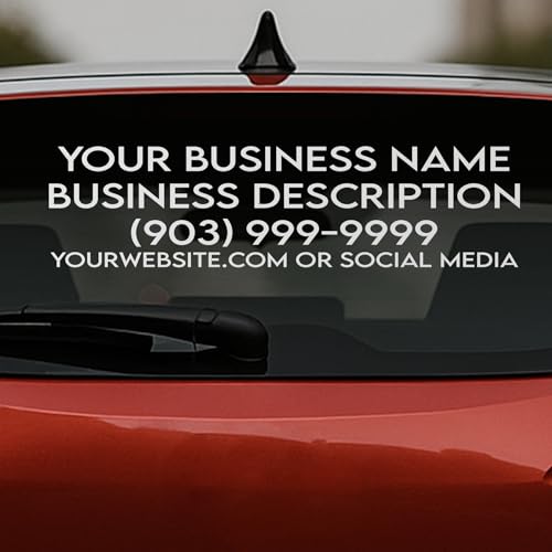 EGD Custom Business Car Decal for Windows or Vans |