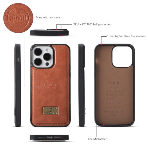 Housse iPhone 15 Pro portefeuille cuir pour vos sorties urbaines