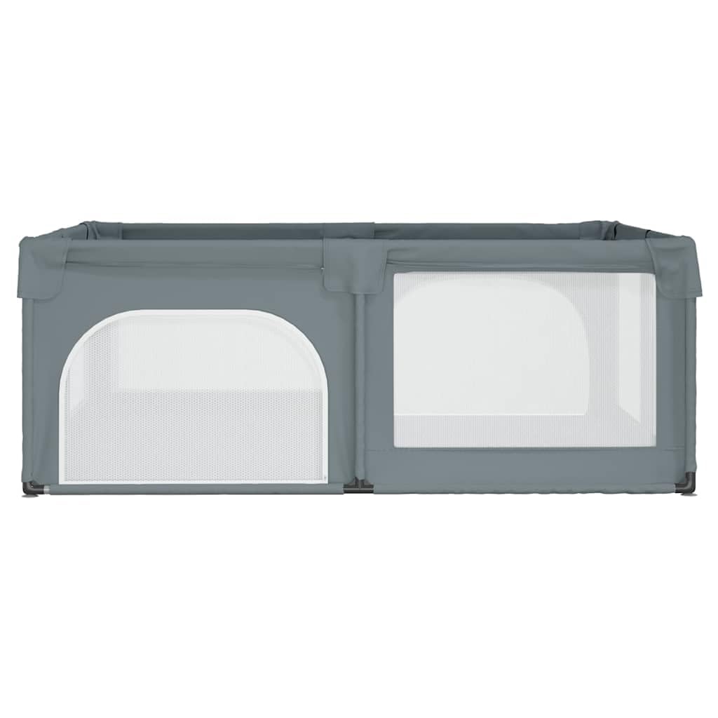 Box per bambini, 2 porte, grigio chiaro, tessuto Oxford