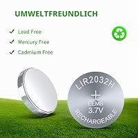 EEMB LIR2032H 3,7V 70mAh wiederaufl. Knopfzelle 4Stk – Ansicht 8