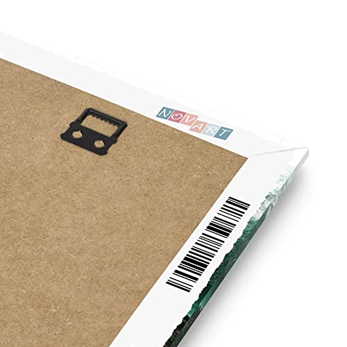 Novart Wandbilder Set Berge und See Mit Spruch - KEIN EXTRA RAHMEN BENÖTIGT - Modern Deko - Wohnzimmer Schlafzimmer N020863a