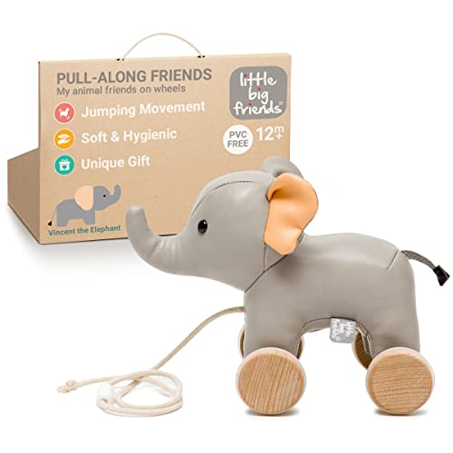 Little big Friends Nachziehtier Spielzeug Dschungel Elefant 12m+ | 303525