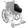 Skil-Care Single Snug Support Wheelchair Cushion, Soft Foam Wheelchair Bolster, 16 L x 6 H Front x 15 H Back, Prevents Side Slipping, Standard Size, Black, 706309