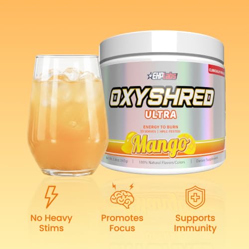 Image of EHP Labs OxyShred Pre Workout Powder - Mango, 33 Servings