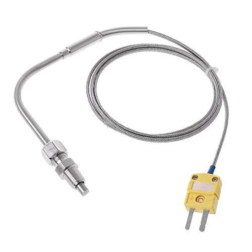YEZIL Pet Heater Thermocouple Temperature Controller Tools 0-1250C Exhaust Gas Temp Sensor Probe Connector with Exposed Tip