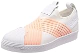 zapatillas superstar slip on mujer  adidas Superstar Slip On W, Zapatillas para Mujer, Blanco (Footwear White/Clear Orange/Footwear White 0), 39 1/3 EU