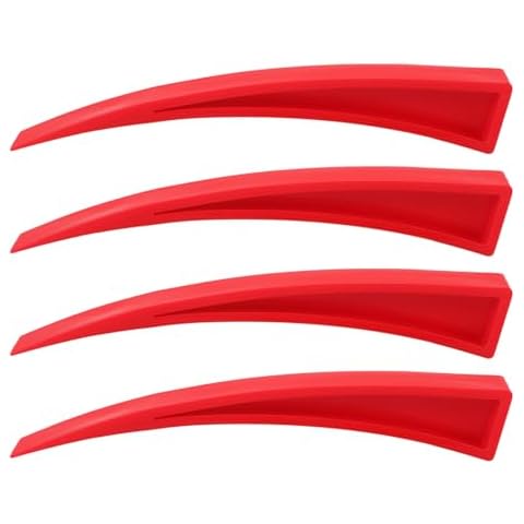 TOPPERFUN 4Pcs Car Window Curved Dent Repair Tool Kit, Car Door Wedge Tool, Paintless Dent Repair Removal Tool, Plastic Chisel Scraper for Repairing Car Body, Car Repair Home Kit Cover