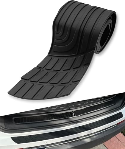 shitoubaihuo 1 PCS Car Rear Bumper Protector for Audi A4 2017-2024 2025, Rubber Back Bumper Protector Trunk, Non-Slip Scratch-Resistant Trunk Door Protector