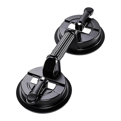 2025 Upgraded Adjustable Granite Seam Setter with Vacuum Suction Cups for Seam Joining and Leveling, Floor Suction Cup Countertop Installation Tool for Granite, Marble, Stone, Slab, and Glass (Black3)