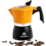 kleeklea Stovetop Espresso Maker, Premium Aluminum Moka Pot 3 Espresso Cups, Percolator Coffee Pot,