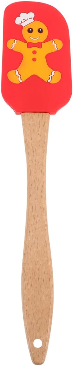 Silicone Spatula Cake Butter Spatula Multi-function Cream Spreader Cream Butter Spreader Kitchen Supply Practical Cheese Xmas Printing Cake Baking
