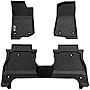 orealtrend Black Floor Mats Liners Replacement for Jeep Gladiator 2020 2021 2022 Heavy Duty All Weather Guard Front and Rear Car Carpet-Custom Fit-Tough/Durable/Odorless