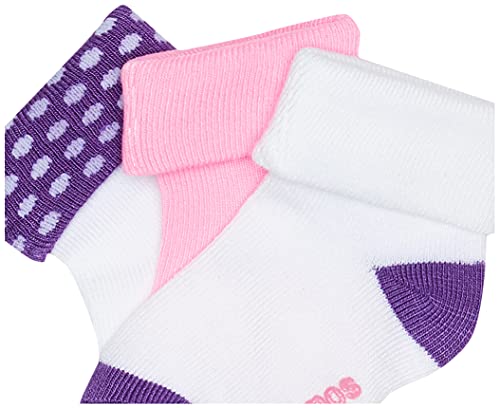 Hanes Toddler Girls Toddler 6-Pack Turncuff Socks, Assorted, 4/12-24 Months #TOP1