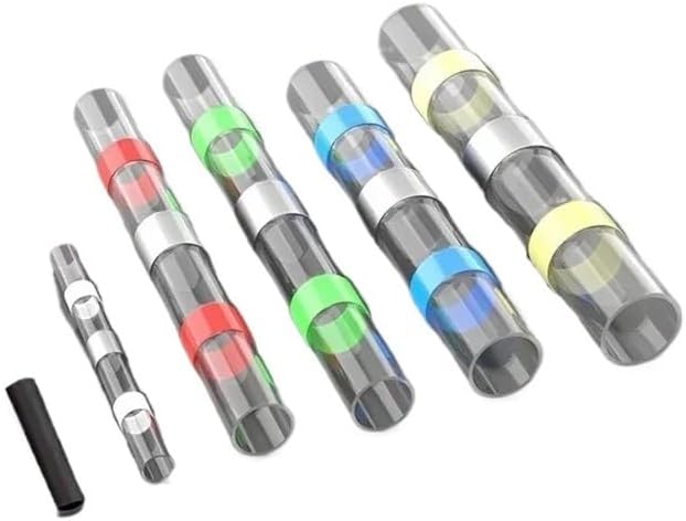 860pcs Waterproof Solder Seal Wire Connectors Snap Splice Electrical Cable Wire Connectors Heat Shrink Seal Butt Terminals Kit VUQLDHAYZ