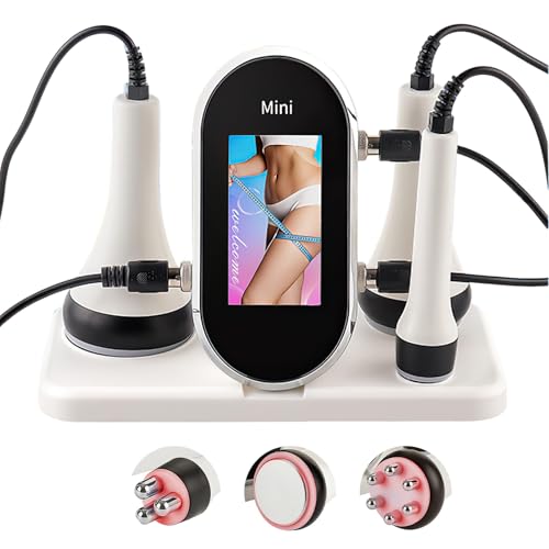 Massaggiatore anti-cellulite Apparecchio dimagrante 3 in 1 Lipocavitazione radiofrequenza per viso e corpo Massaggiatore rassodante per viso, braccia, addome