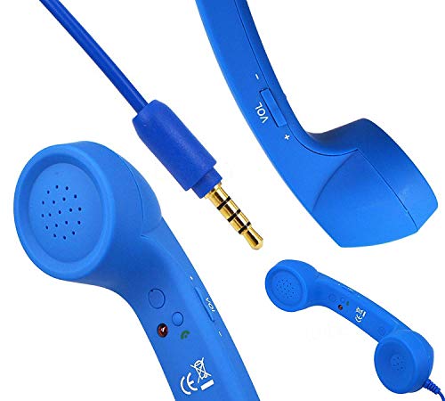 Image of GION Radiation Free Telephone Style Phone Coco Phone 3.5mm Wired Retro Handset Receiver Phone (1Pcs) (Multicolor)