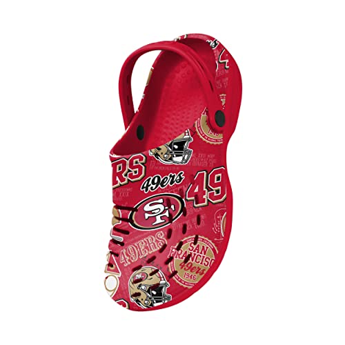 Image of FOCO Arizona Cardinals NFL Mens Historic Print Clog with Strap