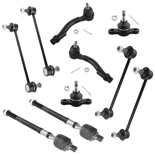 WEDOAUTO 10pcs Steering & Suspension Kit Tie Rods Ball Joints