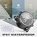 RP Remarkable Power, Fog Light Set for 2006-2014 Suzuki Grand Vitara/ SX4 4DR Sedan/Alto/Acura/HD/FD/etc 4F9Z15200AA Clear Lens w/Wiring Harness& Switch Halogen Bulbs Universal FL7116
