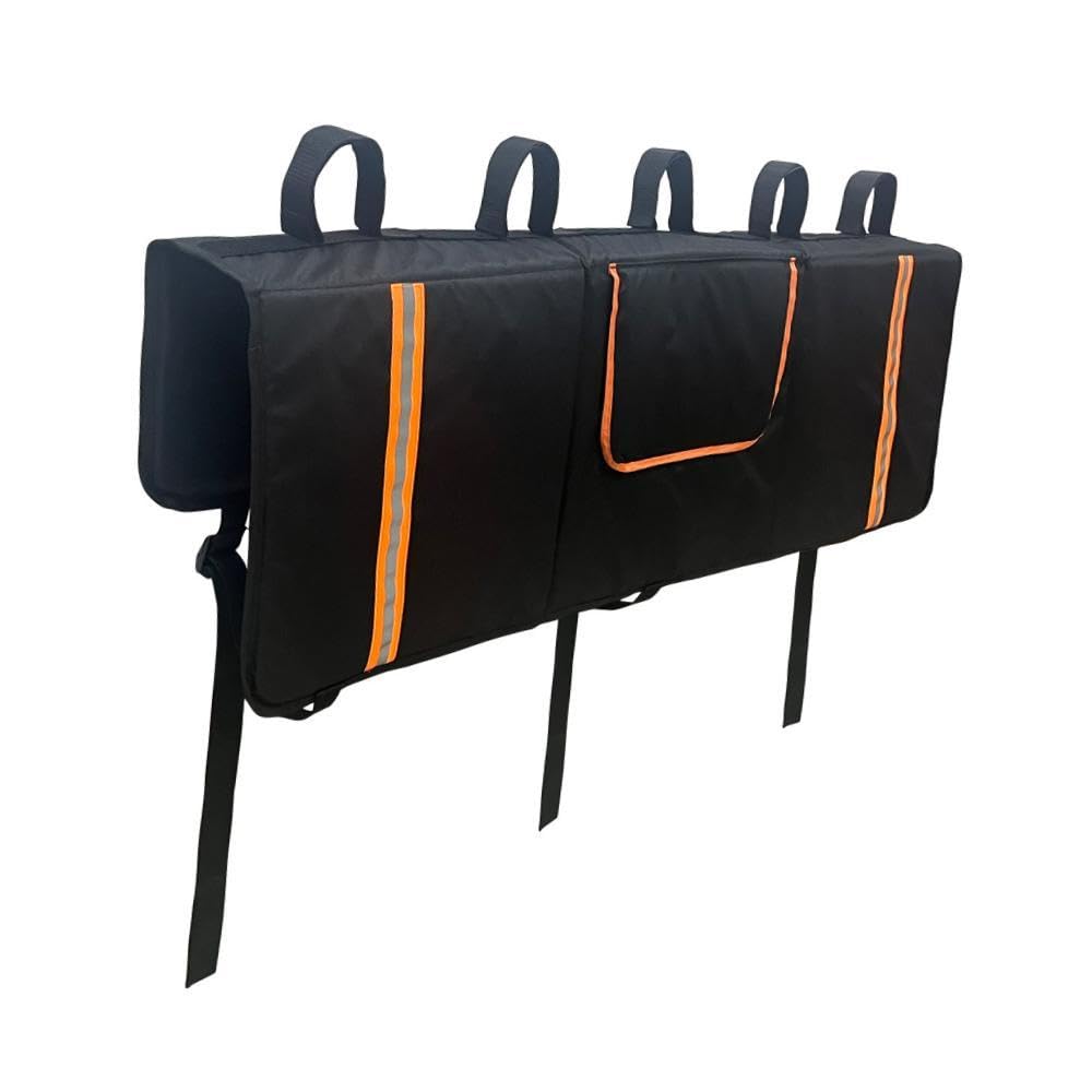 Vaveren Tailgate Bike Pad Tailgate Protection Pad 53 inch with Tool Pockets Heavy Duty Bicycle Rack Cover Accessory Tailgate Cover