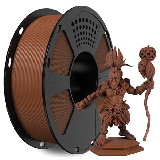⚡ GIANTARM PLA Filament,Matte Brown 3D Printer Filament 1.75mm, Matte PLA 1KG Spool(2.2lb),Dimensional Accuracy +/- 0.02 mm,3D Filament for Bambu Lab