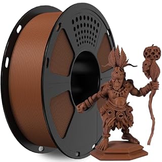 GIANTARM PLAフィラメント、ブラウンマット3Dプリンターフィラメント1.75mm、マットPLA 1KGスプール(2.2ポンド)、寸法精度+/- 0.02mm、Bambu Lab用3Dフィラメント。