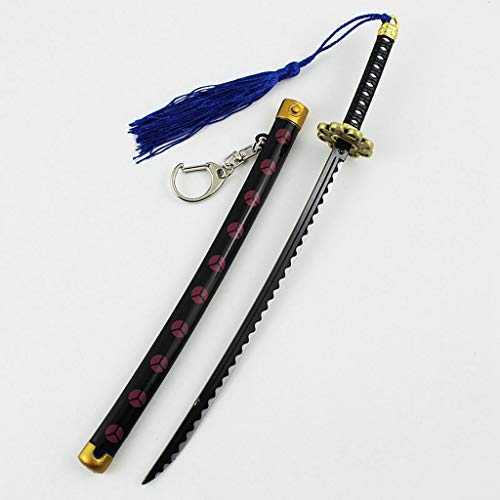 Roronoa Zoro Yubashiri Katana,Black Metal Model Sword Keychain Bags Pendant Desktop Decoration Party Supplies For Kids #TOP3