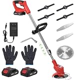 Cordless Weed Wacker 21V Electric Eater Battery Powered with...