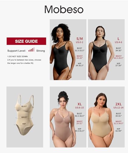Image of Women's Strapless Shapewear Bodysuit for Women Tummy Control Shapewear, Seamless Body Shaper with Removable Straps