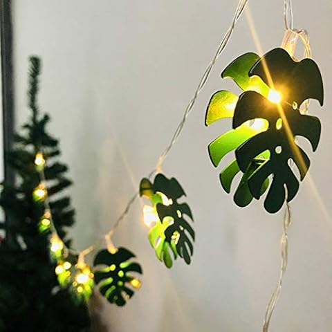 Tropical Palm Leaves Fairy Lights for Decoration thumbnail