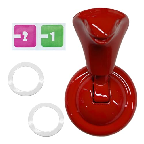 YoRise Car Push Start Button Cover, Metal Engine Start Stop Button Cover, Cool Car Ignition Buttons Rocker Covers, Universal Vehicle Interior Decoration Accessories for Cars (Red)