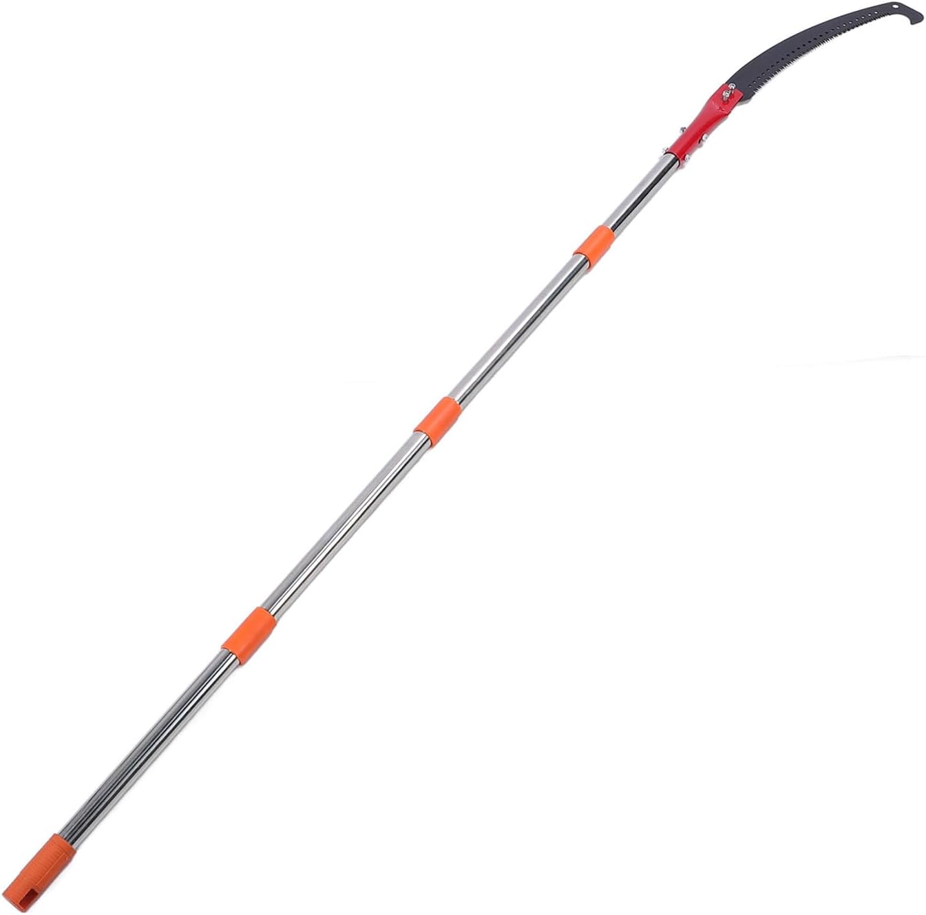 Manual Pole Saw, 9.5FT Extendable Branch Trimmer Stainless Steel Long Handle Tree Pole Pruner with Storage Bag for Lawn, Yard, Garden, Forestry