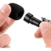 Lavalier Clip on Microphone, Portable Lav Mic for Android Smartphone Camera Podcast Laptop, Hands Free Recording Mic for YouTube,Interview,Video (3 Packs)