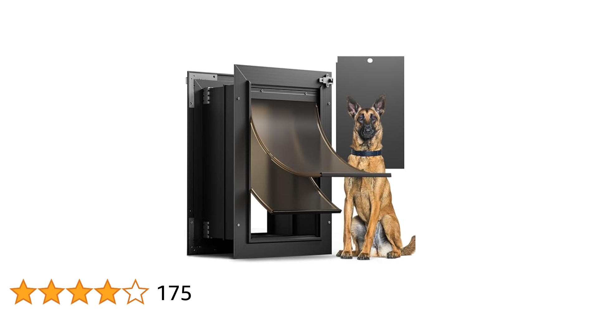 thumbnail image 2 of Saintrygo Pet Door For Cats And Dog Cat Flap Door Interior Exterior Cat Weatherproof Pet 4-Way Rotary Lock For Cats Doggie Kittens, 8 X 8.6 Inches 2 of 9