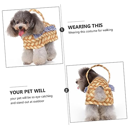 Disfraz para perro diseño cesta divertido talla pequeña miniatura 6