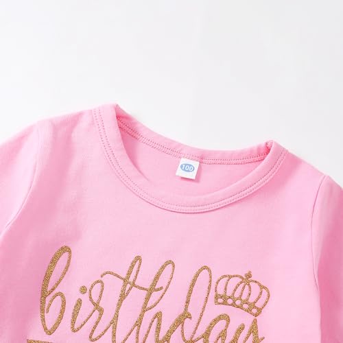 LYSMuch Kids Toddler Baby Girls Birthday Outfits Princess Vest Long Sleeve Shirt Mesh Bubble Tutu Skirt Set3