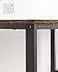 VASAGLE Tisch, Computertisch, Bürotisch, 120 x 60 x 76 cm, moderner Stil, für Arbeitszimmer, Schlafzimmer, Wohnzimmer, vintagebraun-schwarz LWD47X