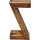 Kare Design Beistelltisch Authentico Z, Braun, Holz, Boho, Nachttisch, Couchtisch für Wohnzimmer, Schlafzimmer, Büro, 55x30x20cm (H/B/T)