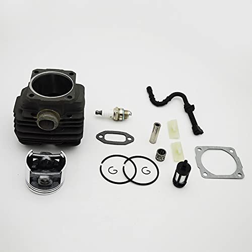 LILYY Pistón de Cilindro de 46mm, bujía de línea de Combustible Apta for Stihl 028 028AV, Piezas de Repuesto for Motosierra de jardín